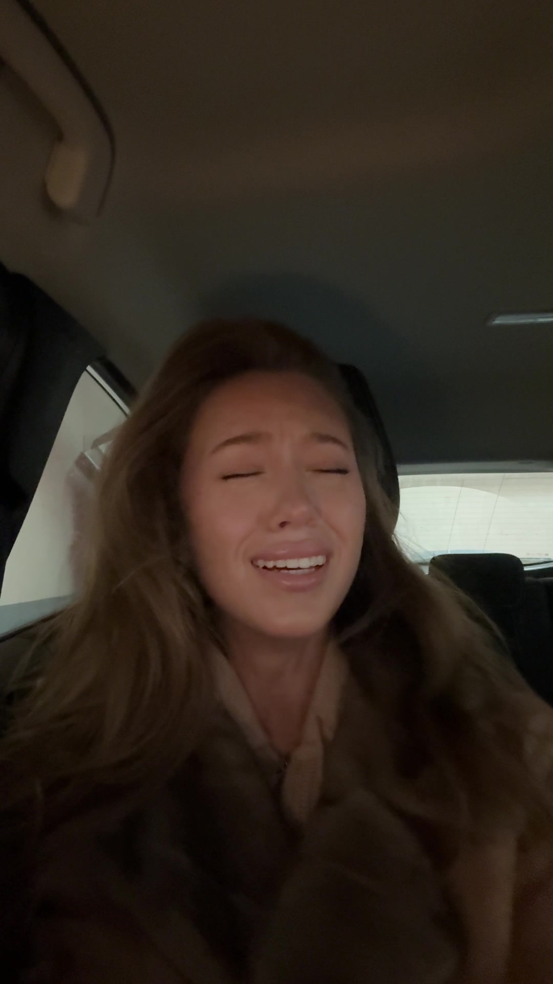 Woman Sneezes and Looks Around