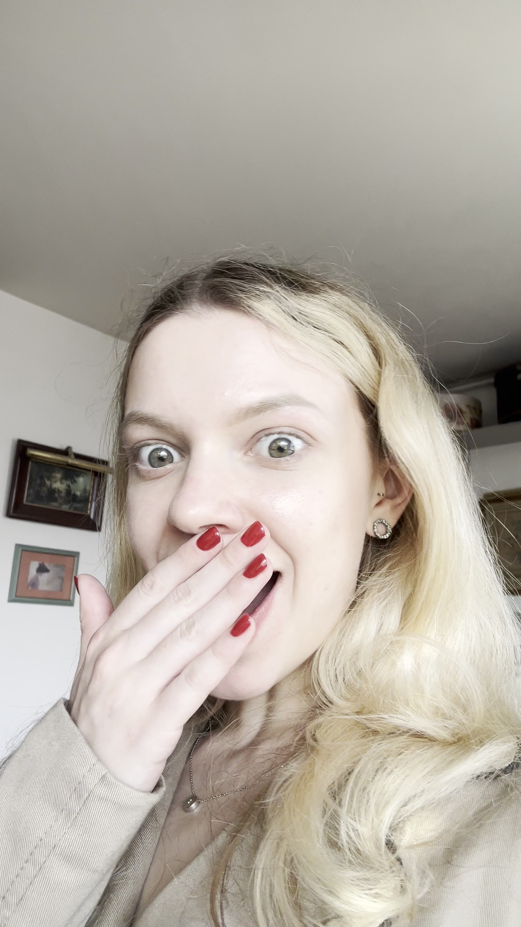 Playful Woman Making Funny Faces