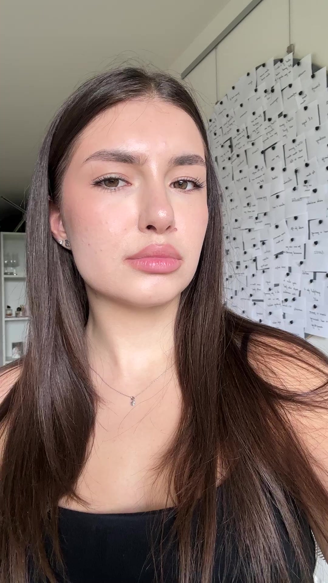 Andrea's Playful Lip Touch