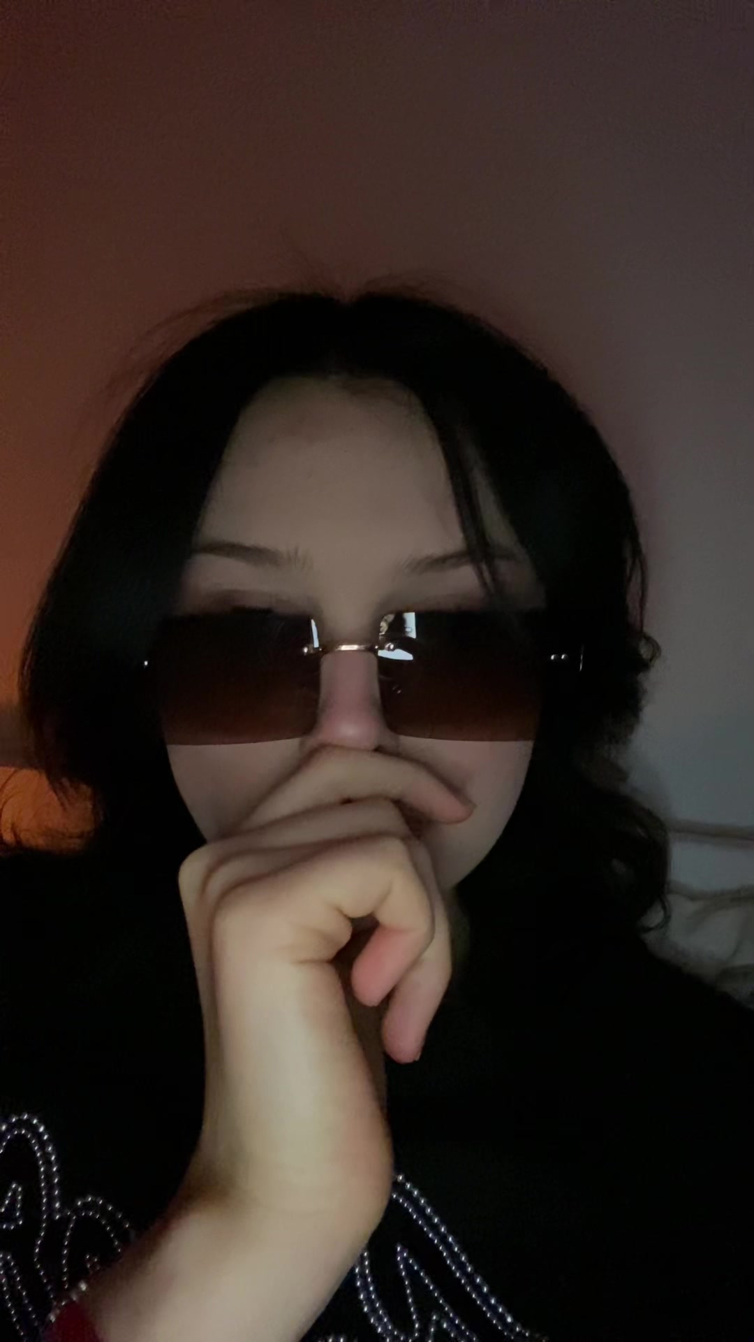 Confident Hand Gestures with Sunglasses