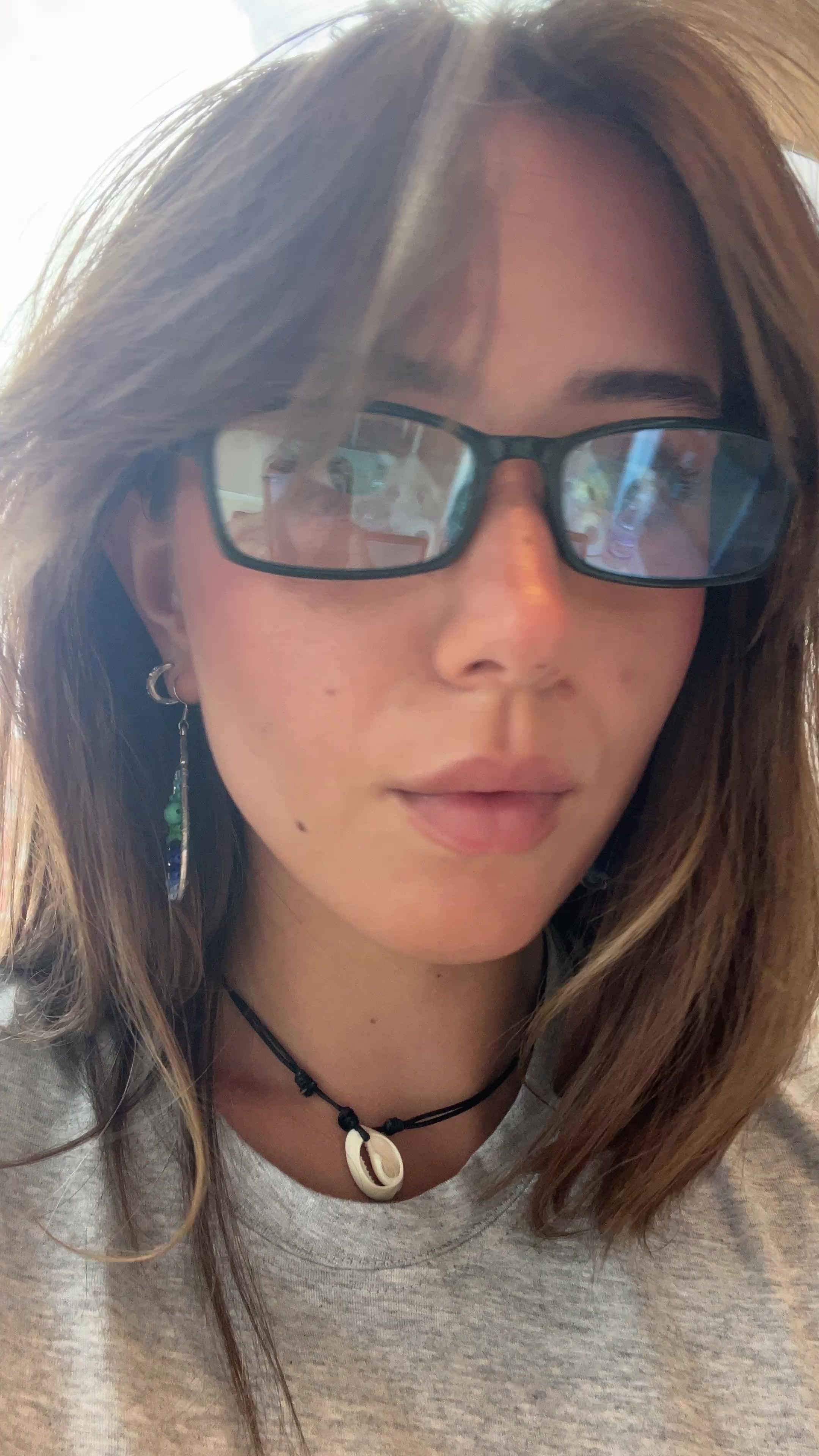Young woman takes a work break