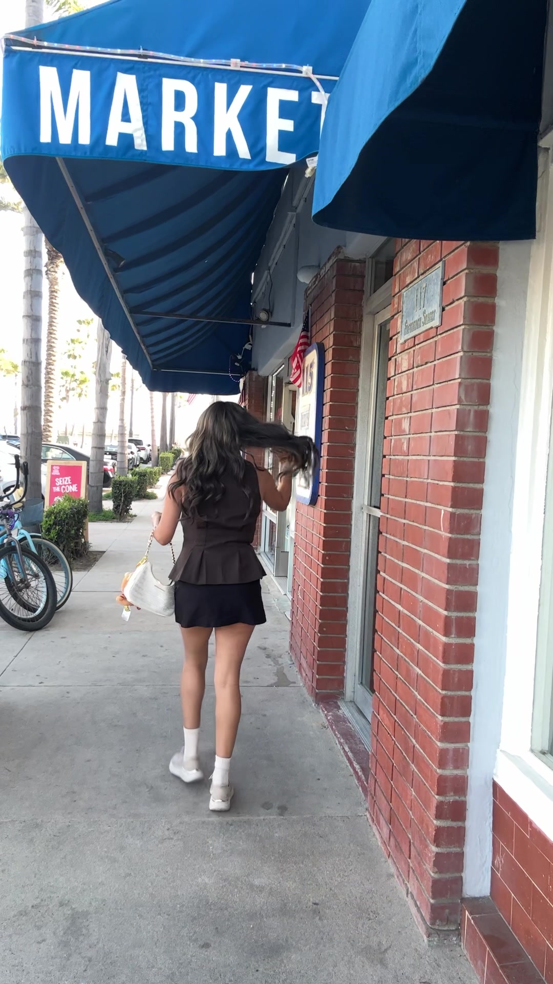Confident Woman Poses on Street