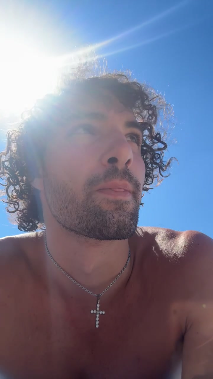 Man enjoying a sunny day outdoors